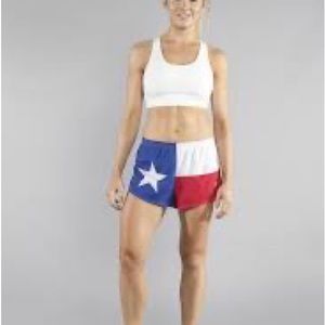 Texas flag boa running shorts